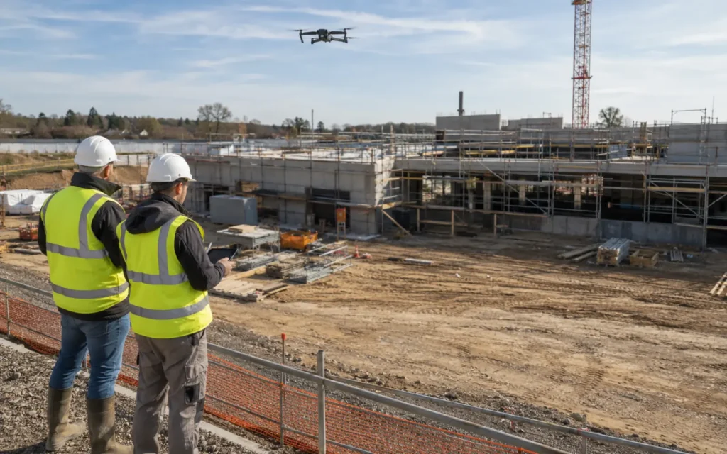 Suivi de chantier par drone dans l’Yonne : fréquence, cadrages et livrables