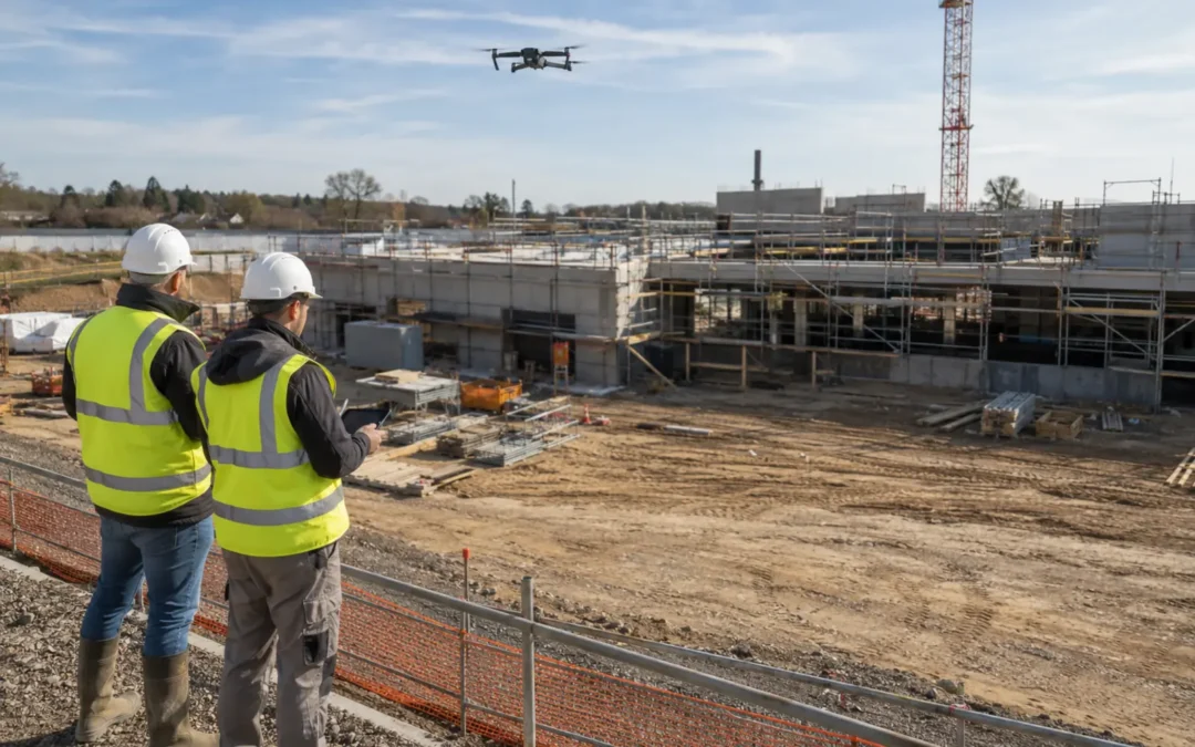 Suivi de chantier par drone dans l’Yonne : fréquence, cadrages et livrables