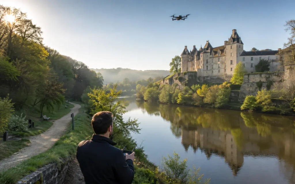 Prises de vues drone dans la Nièvre : immobilier, tourisme et chantier